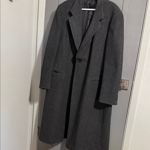 Dior Men's Elegant Charcoal Trench Coat